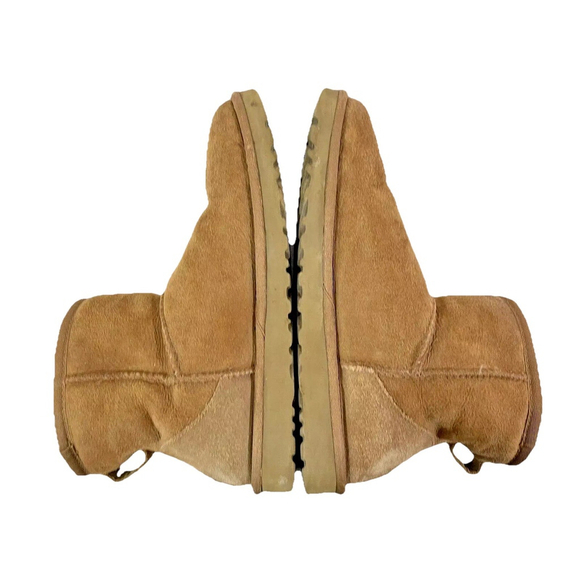 UGG Classic Ankle Boots Women's 9 Mini Kimono Shearling Suede in Chestnut #3060 - Picture 5 of 7